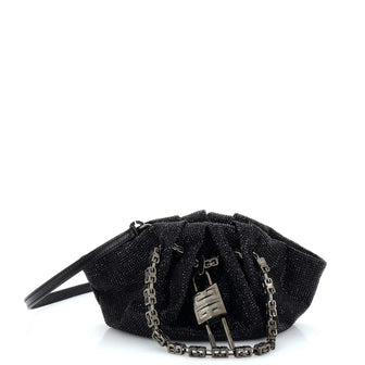 Givenchy Kenny Shoulder Bag Crystal Embellished Satin Mini