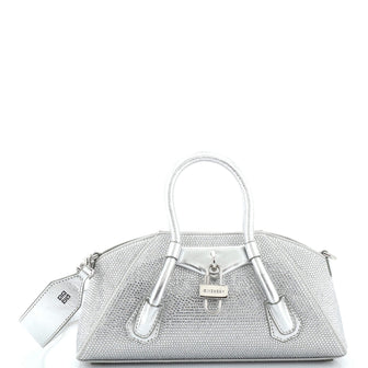 Givenchy Antigona Stretch Bag Crystal Embellished Satin Mini