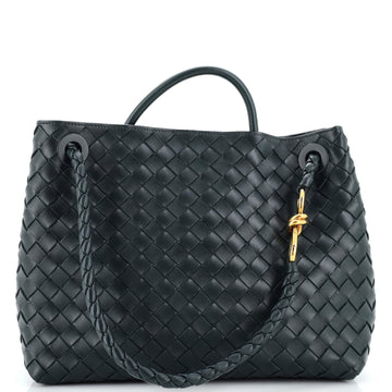 Bottega Veneta Andiamo Top Handle Bag Intrecciato Nappa Medium