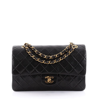 Chanel Vintage Classic Double Flap Bag Quilted Lambskin 2449401