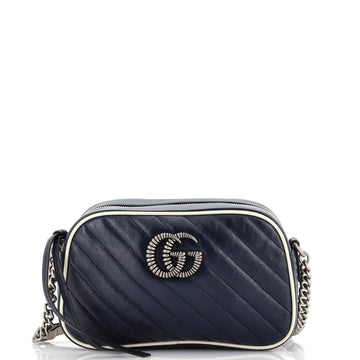 Gucci GG Marmont Shoulder Bag Diagonal Quilted Leather Small