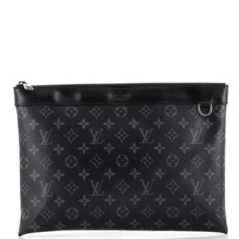 Louis Vuitton Discovery Pochette Monogram Eclipse Canvas GM