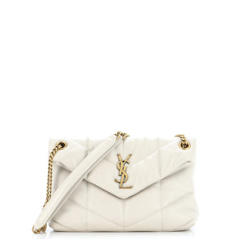 Saint Laurent Loulou Puffer Shoulder Bag Quilted Leather Small