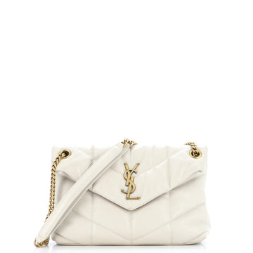 Saint Laurent Loulou Puffer Shoulder Bag Quilted Leather Small