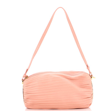 Loewe Bracelet Pouch Shoudler Bag Pleated Leather