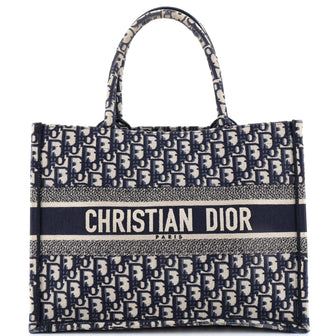 Christian Dior Book Tote Oblique Canvas Medium