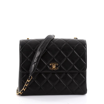Chanel Vintage Square CC Flap Bag Quilted Lambskin 2450403