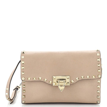 Valentino Garavani Rockstud Flip Lock Flap Bag Leather Small