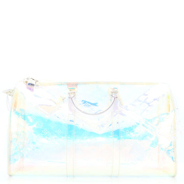 Louis Vuitton Keepall Bandouliere Bag Limited Edition Monogram Prism PVC 50