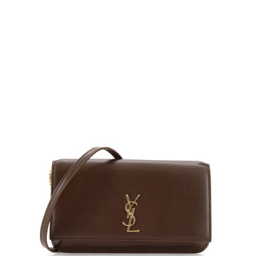 Saint Laurent Classic Monogram Phone Holder Shoulder Bag Leather