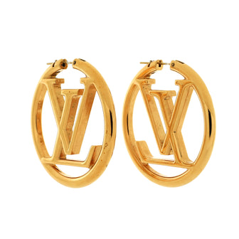 Louis Vuitton Louise Hoop Earrings Metal GM