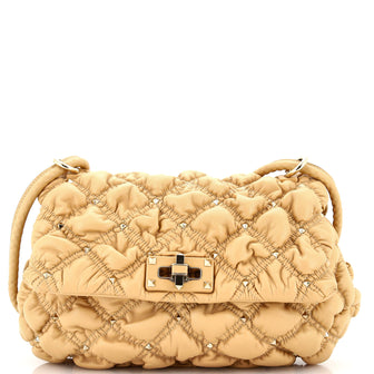 Valentino Garavani SpikeMe Flap Bag Quilted Leather Medium