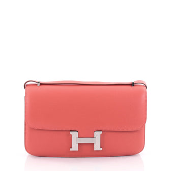 Hermes Constance Elan Handbag Epsom 25 Pink 2451003