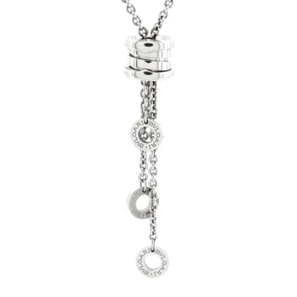 Bvlgari B.Zero1 3 Charm Necklace 18K White Gold