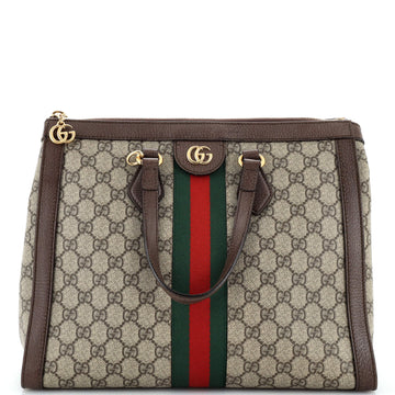 Gucci Ophidia Top Handle Tote GG Coated Canvas Medium
