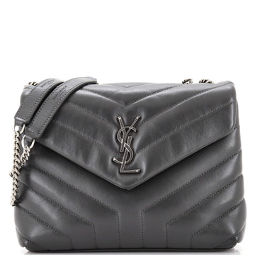 Saint Laurent Loulou Shoulder Bag Matelasse Chevron Leather Medium