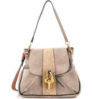 Chloe Lexa Crossbody Bag Suede Small