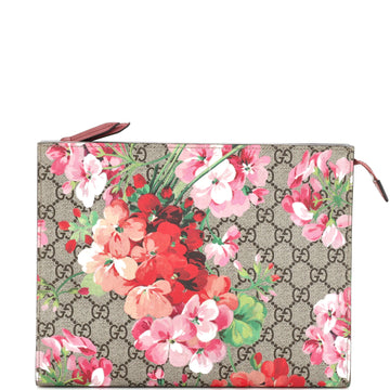 Gucci Toiletry Pouch Blooms Print GG Coated Canvas Large