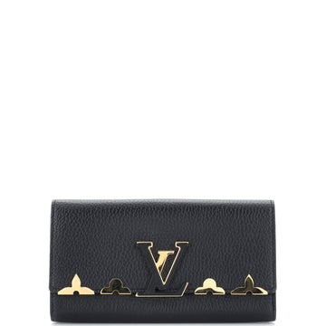 Louis Vuitton Capucines Wallet Leather with Embellished Detail