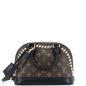 Louis Vuitton Metal Stones Alma Handbag Studded Monogram Canvas BB