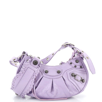 Balenciaga Le Cagole Giant Studs Shoulder Bag Leather XS