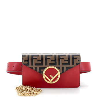 Fendi F is Fendi Convertible Belt Bag Leather with Zucca Embossed Detail