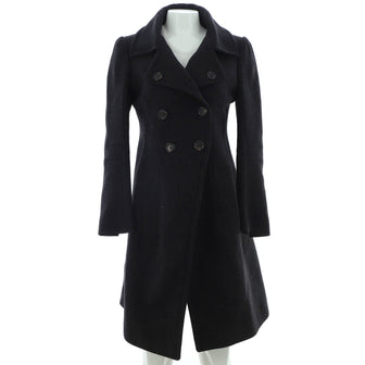 Louis Vuitton Women's Double Breasted Coat Wool