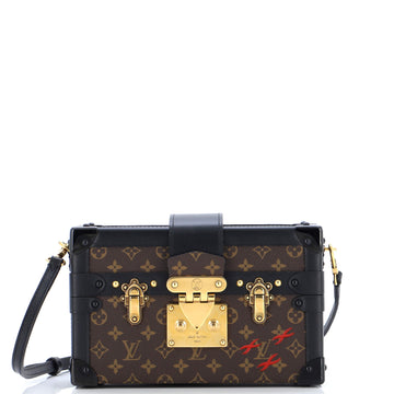 Louis Vuitton Petite Malle Handbag Monogram Canvas