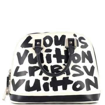 Louis Vuitton Alma Handbag Limited Edition Graffiti Leather MM