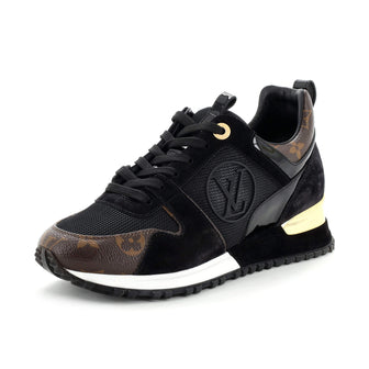 Louis Vuitton Women's Run Away Sneakers Mesh with Monogram Canvas and Suede