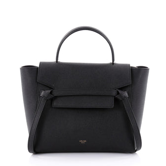 Celine Belt Bag Grainy Leather Micro Black 2454901
