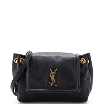 Saint Laurent Nolita Satchel Quilted Leather Mini