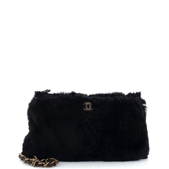 Chanel Vintage CC Chain Tote Fur Small