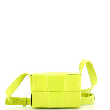 Bottega Veneta Cassette Crossbody Bag Maxi Intrecciato Leather Candy