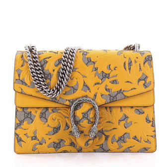 Gucci Dionysus Handbag Arabesque GG Coated Canvas Medium Yellow 2455401
