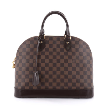 Louis Vuitton Alma Handbag Damier MM Brown 2455601