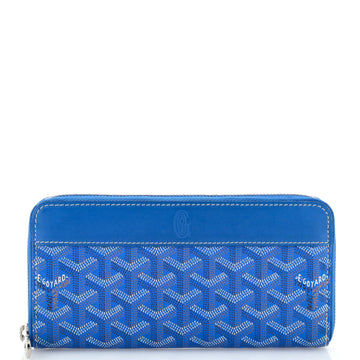 Goyard Matignon Zip Wallet Coated Canvas with Leather