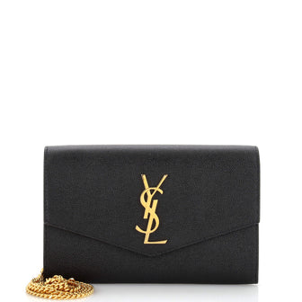 Saint Laurent Uptown Chain Wallet Leather