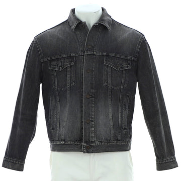 Balenciaga Women's Logo Oversized Jacket Denim