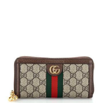 Gucci Ophidia Zip Around Wallet GG Coated Canvas