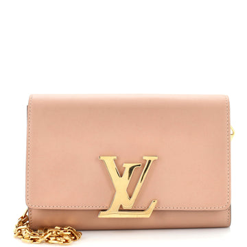Louis Vuitton Chain Louise Clutch Leather GM