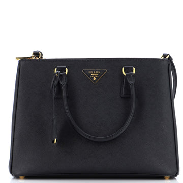 Prada Double Zip Lux Tote Saffiano Leather Medium