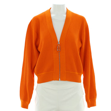 Hermes Women's Zipped Long Sleeve Cardigan Viscose Blend