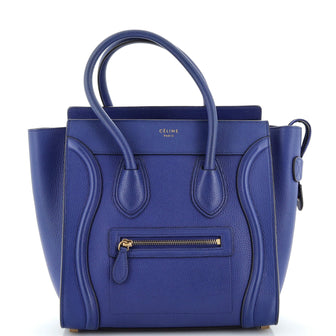 Celine Luggage Bag Grainy Leather Micro