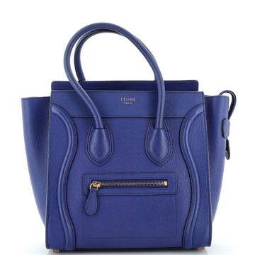 Celine Luggage Bag Grainy Leather Micro