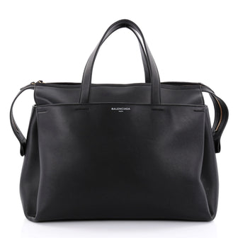 Balenciaga Portfolio Sac Top Handle Leather Large Black 2457101