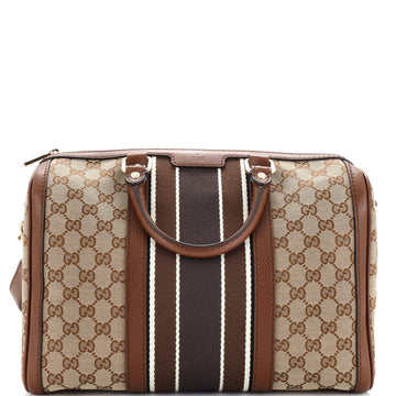Gucci Vintage Web Boston Bag GG Canvas Medium