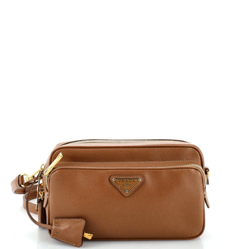 Prada Front Pocket Crossbody Bag Saffiano Leather Small