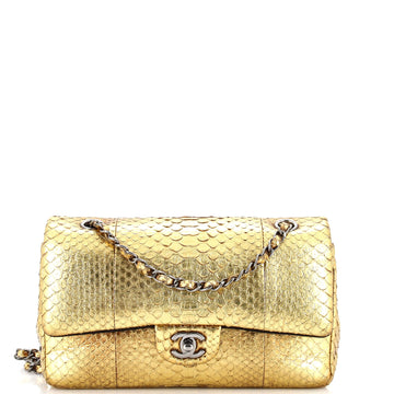 Chanel Classic Double Flap Bag Python Medium