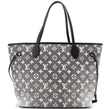 Louis Vuitton Neverfull NM Tote Monogram Jacquard Denim MM